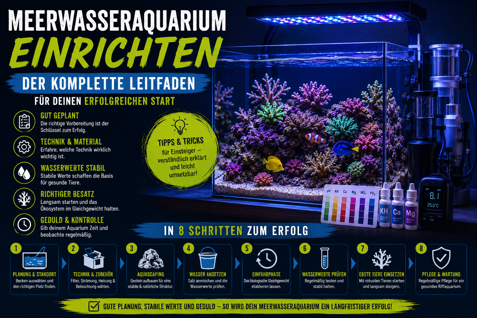 Meerwasseraquarium einrichten – Der komplette Leitfaden für deinen erfolgreichen Start