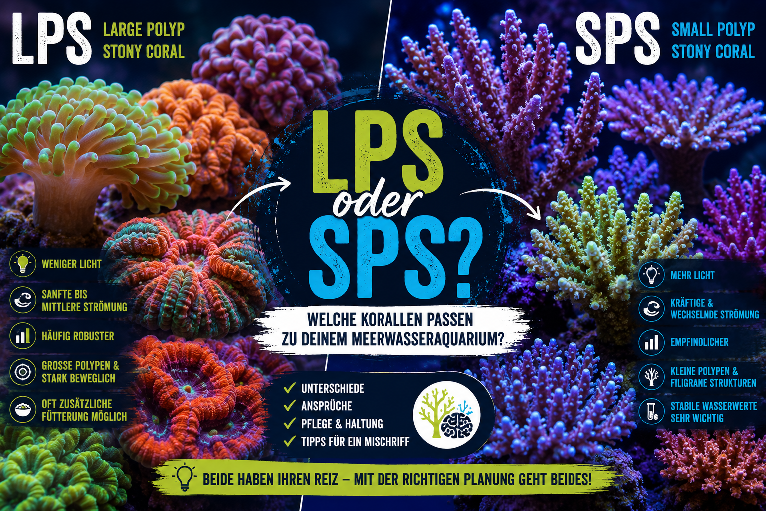 LPS oder SPS Welche Korallen passen zu deinem Meerwasseraquarium?