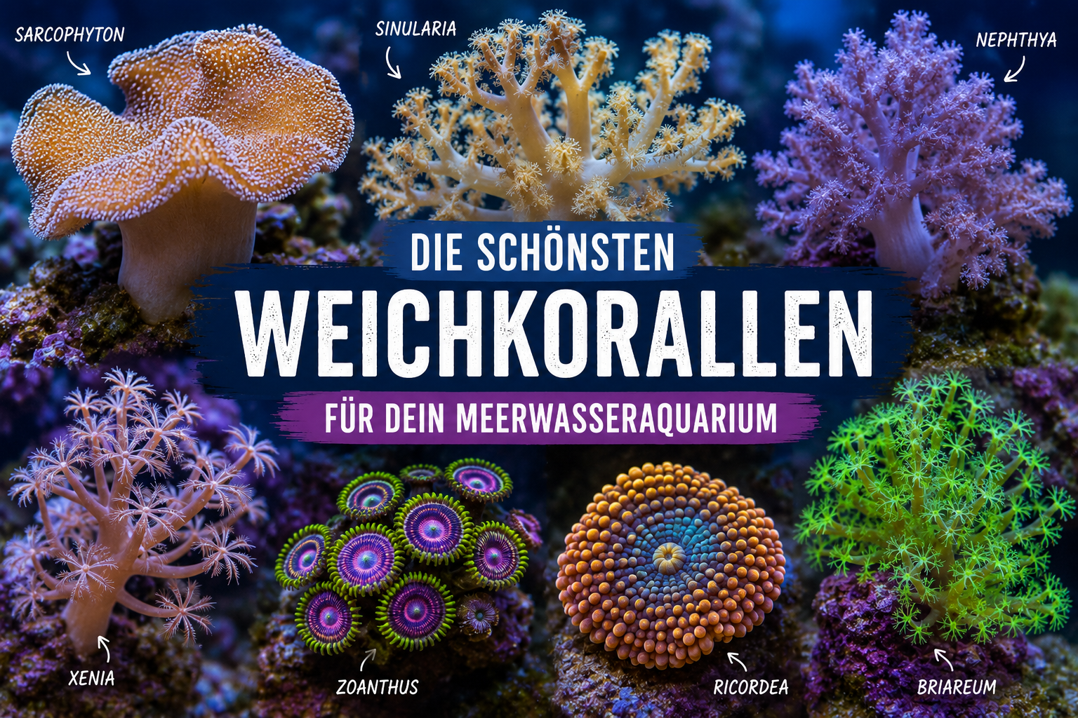 Die schönsten Weichkorallen für dein Meerwasseraquarium